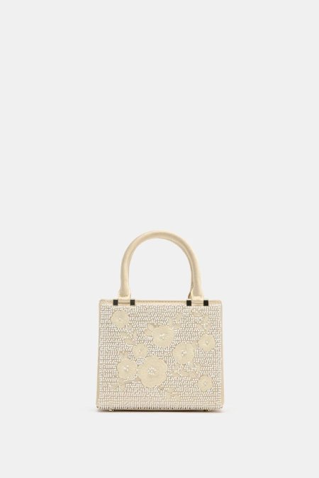 EMBROIDERED RIGID HANDBAG